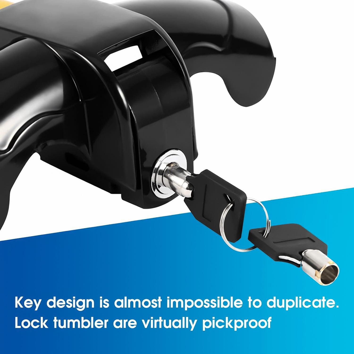 Car Steering Lock - Universal Heavy Duty Anti Theft Steering Wheel Lock Rotary Security Safe Van Car Car Accessories - Tophatter Daily Deals