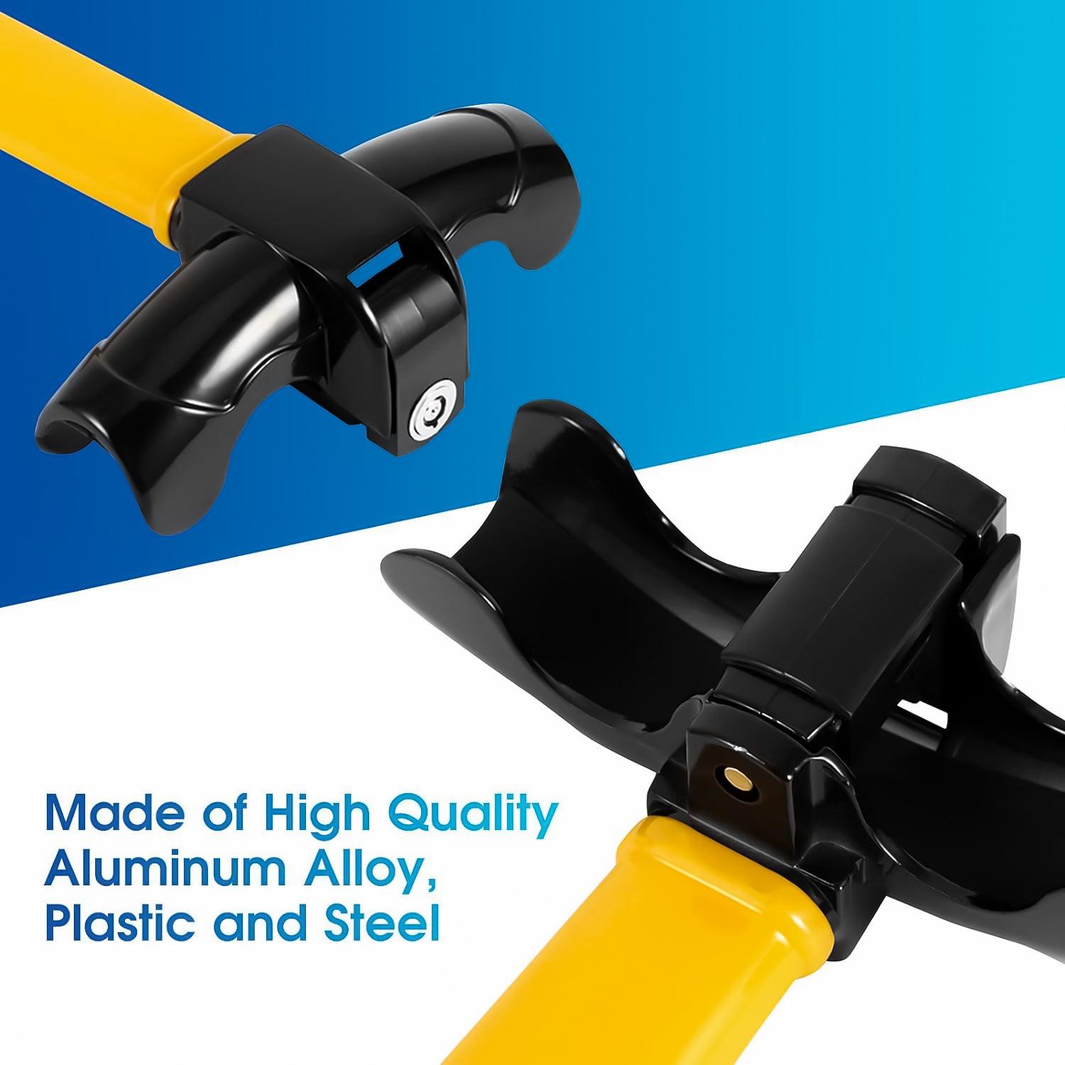 Car Steering Lock - Universal Heavy Duty Anti Theft Steering Wheel Lock Rotary Security Safe Van Car Car Accessories - Tophatter Daily Deals