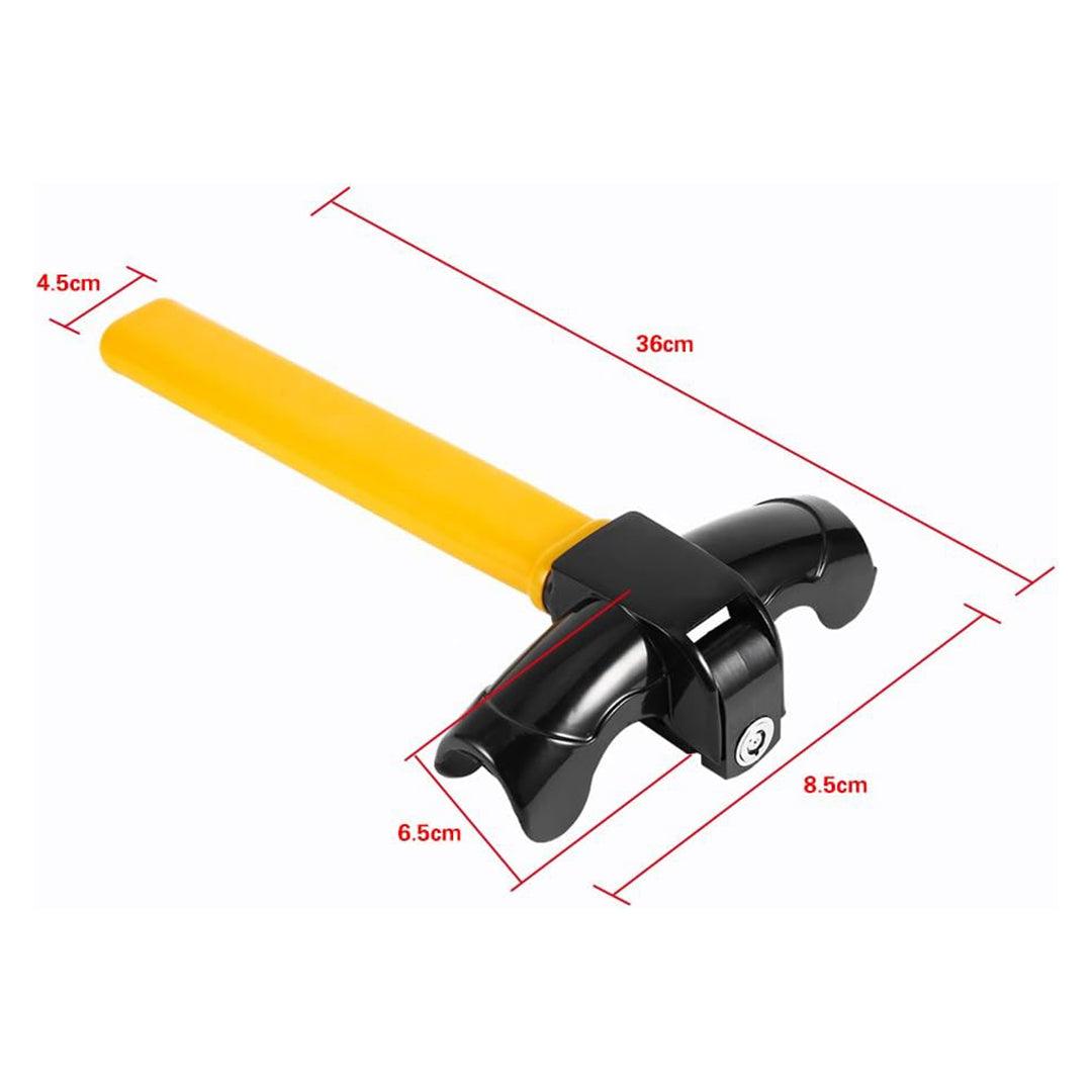 Car Steering Lock - Universal Heavy Duty Anti Theft Steering Wheel Lock Rotary Security Safe Van Car Car Accessories - Tophatter Daily Deals