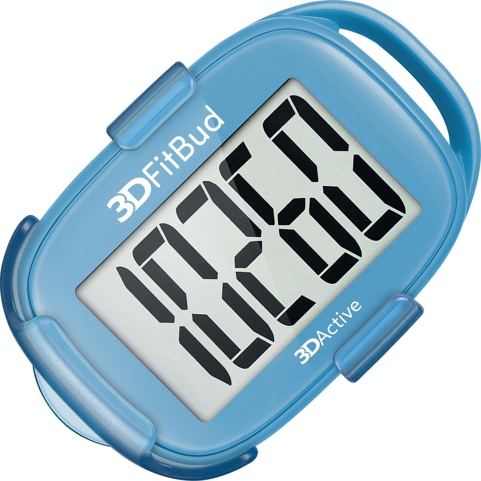 Simple Step Counter - 3D Pedometer with Clip and Lanyard A420S Blue Sports & Outdoor - Tophatter Daily Deals