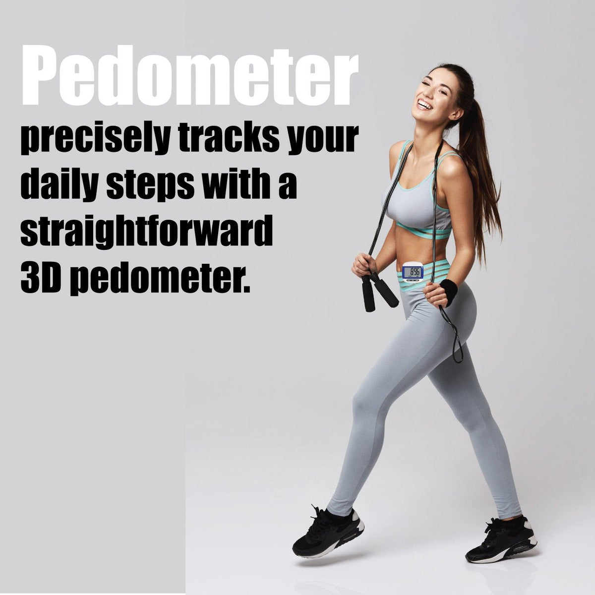 Pedometer For Walking - LCD Pedometer Step Walking Jogging Calorie Counter Distance Fitness+ Belt Clip Fitness - Tophatter Daily Deals