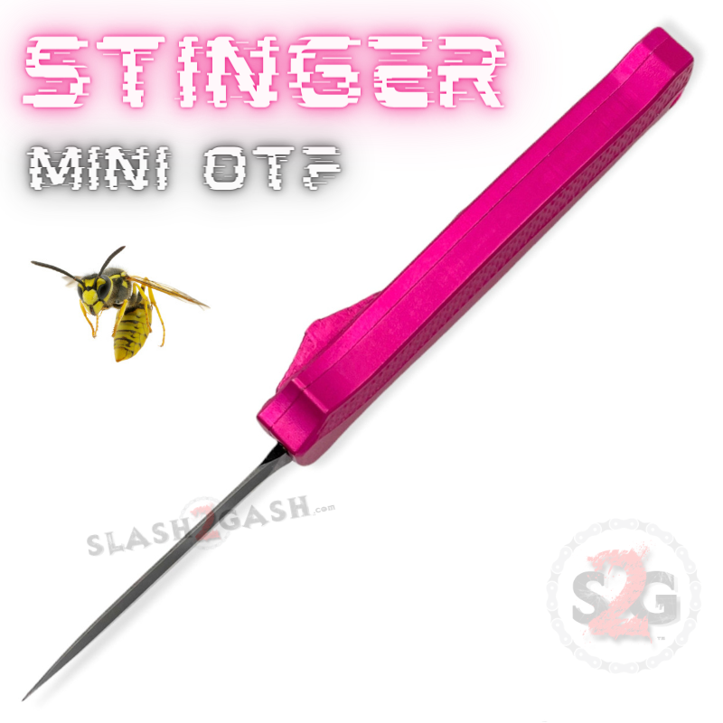 Stinger Mini OTF Knife Small CNC Switchblade Dagger - Asst. colors Knife-OTF - Tophatter Daily Deals