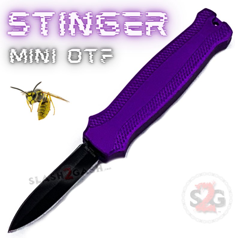 Stinger Mini OTF Knife Small CNC Switchblade Dagger - Asst. colors Knife-OTF - Tophatter Daily Deals