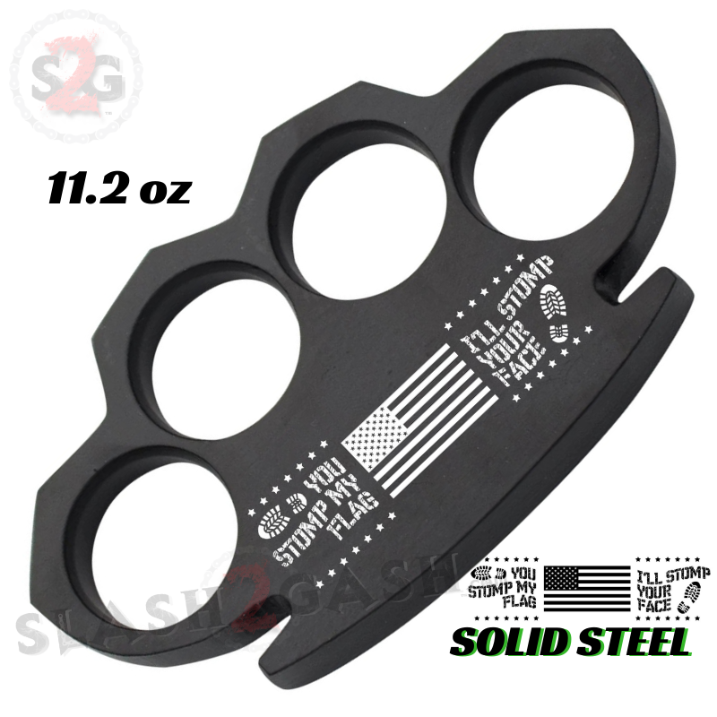 Stomp My Flag, I Stomp Your Face - Steam Punk Knuckles - 11.2 oz Belt Buckle - Tophatter Daily Deals