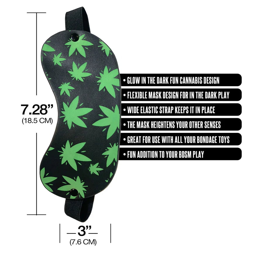 Stoner Vibes Glow In The Dark Blindfold - Tophatter Daily Deals