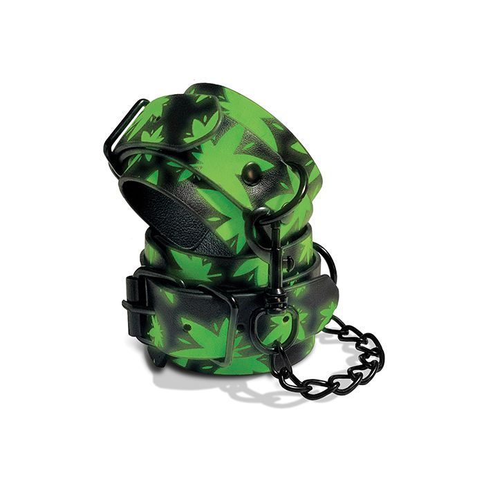 Stoner Vibes Glow in the Dark Wrist Cuffs - Tophatter Daily Deals