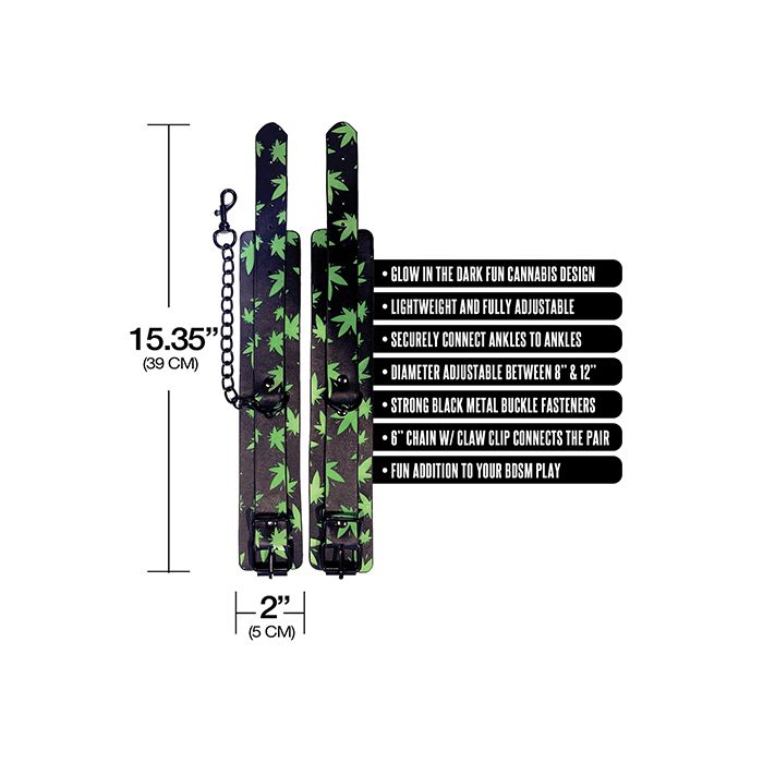 Stoner Vibes Glow in the Dark Wrist Cuffs - Tophatter Daily Deals