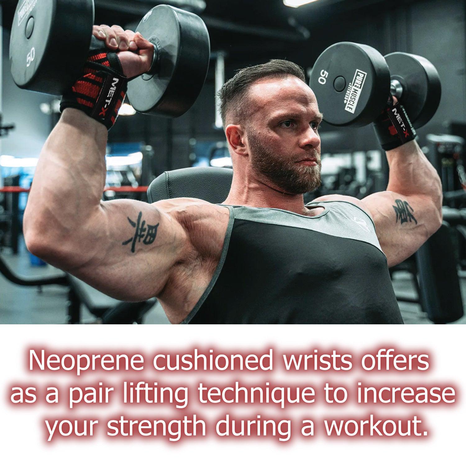 Wrist Straps for Weightlifting - Premium weight lifting wrist support wraps, Weight Lifting Wrist Wraps Bandage Hand Support Gym Straps Brace Cotton Fitness - Tophatter Daily Deals