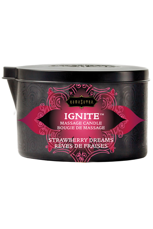 Kama Sutra Ignite Massage Candle Strawberry Dreams Massage Candles - Tophatter Daily Deals