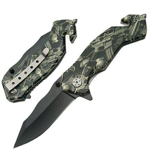 Street Fighter Awesome Spring Assisted Cool Rescue Pocket Knife for Sale Tophatter's Spring Assisted Knives - Tophatter Daily Deals