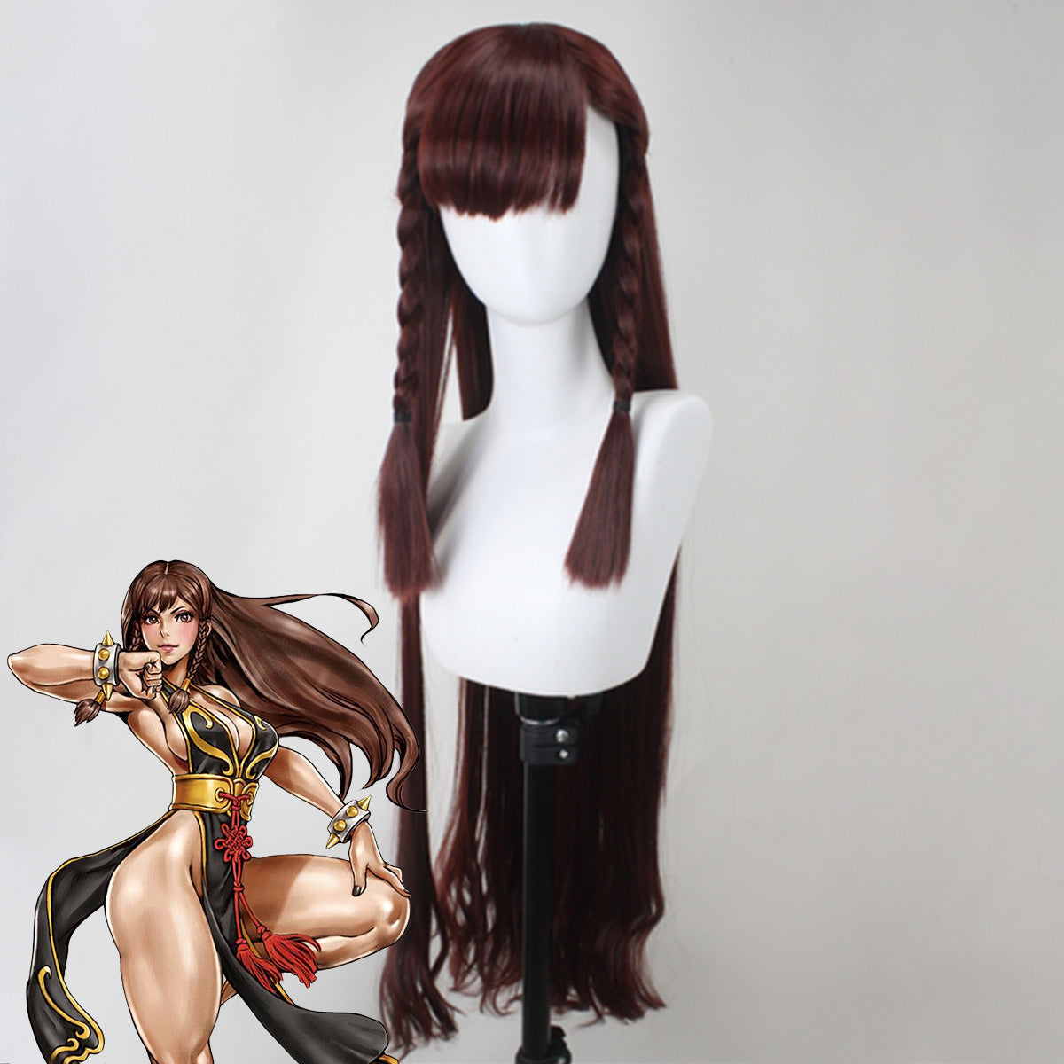 SF Bishoujo Deep Brown Cosplay Wig Wig - Tophatter Daily Deals