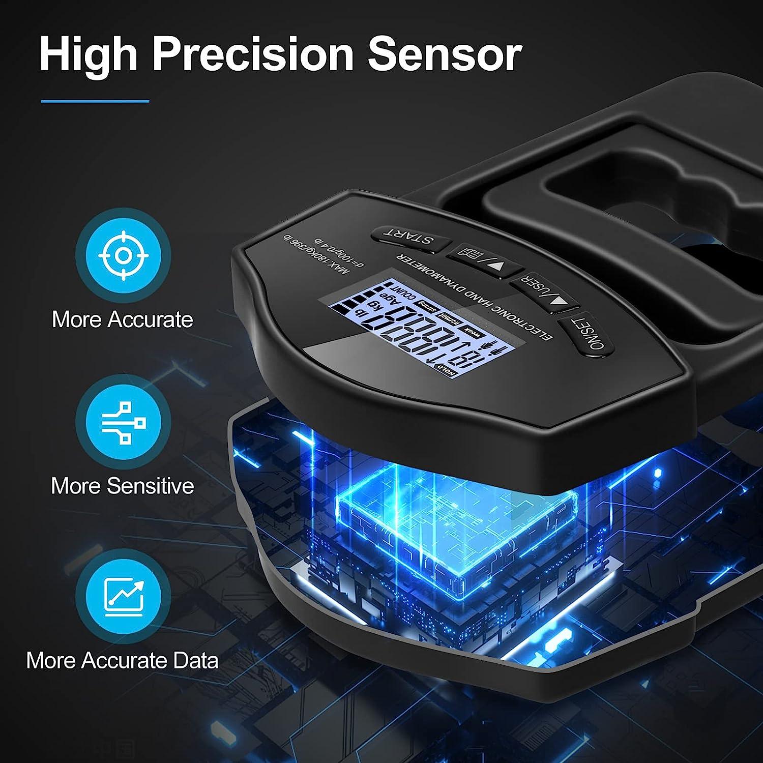 Hand Grip Dynamometer - Digital Hand Dynamometer Grip Strength Measurement Meter Auto Capturing Electronic Hand Grip Power Personal Care - Tophatter Daily Deals