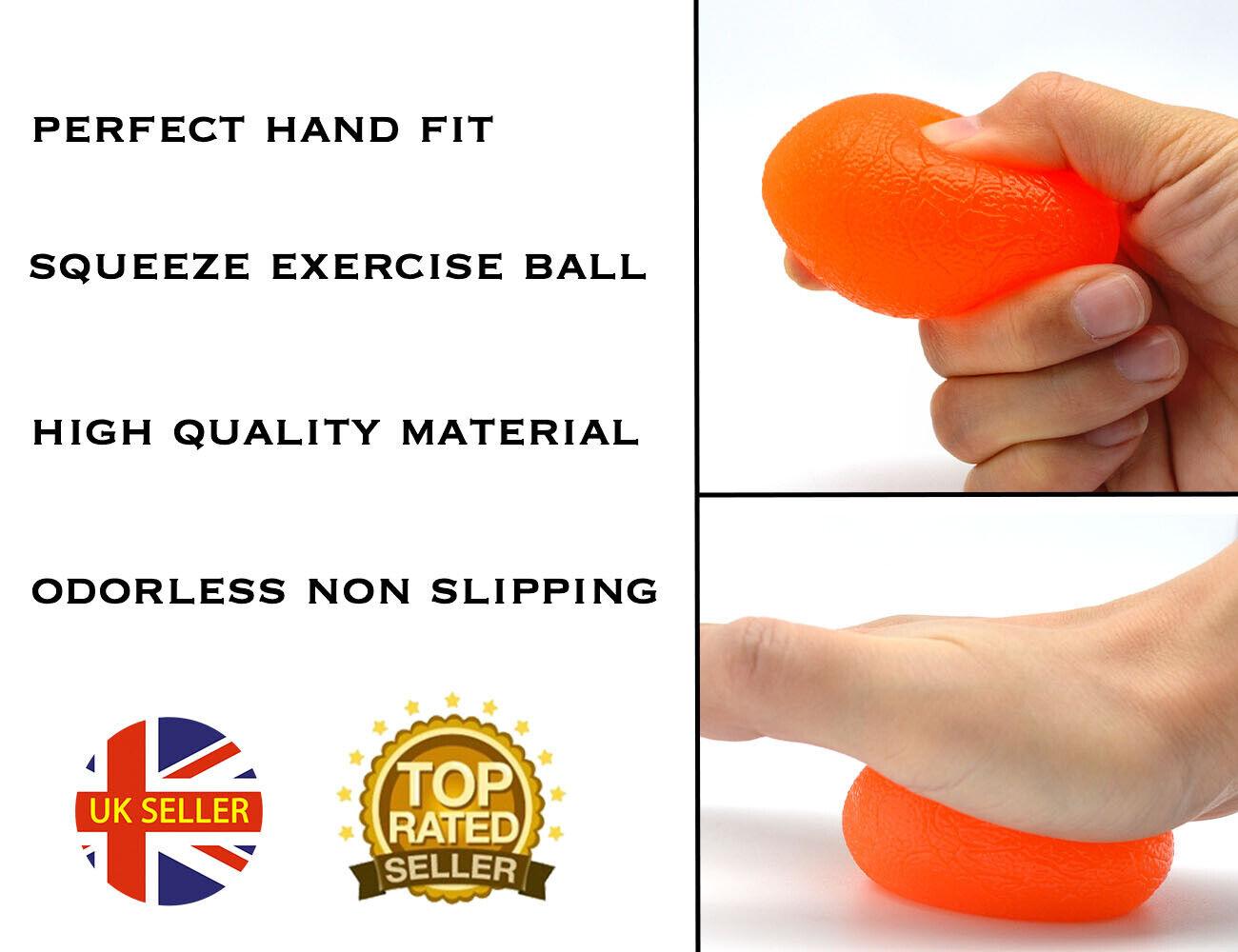 Best Stress Balls for Anxiety - Stress Relief Hand Exerciser SET OF 3 Resistance for Arthritis Recovery Therapy Exercise & Fitness - Tophatter Daily Deals