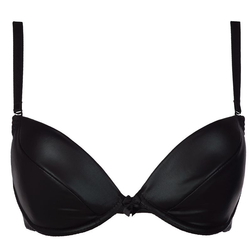 Stretch Wetlook Push-Up Bra in Black > Clothes > Bras - Tophatter Daily Deals