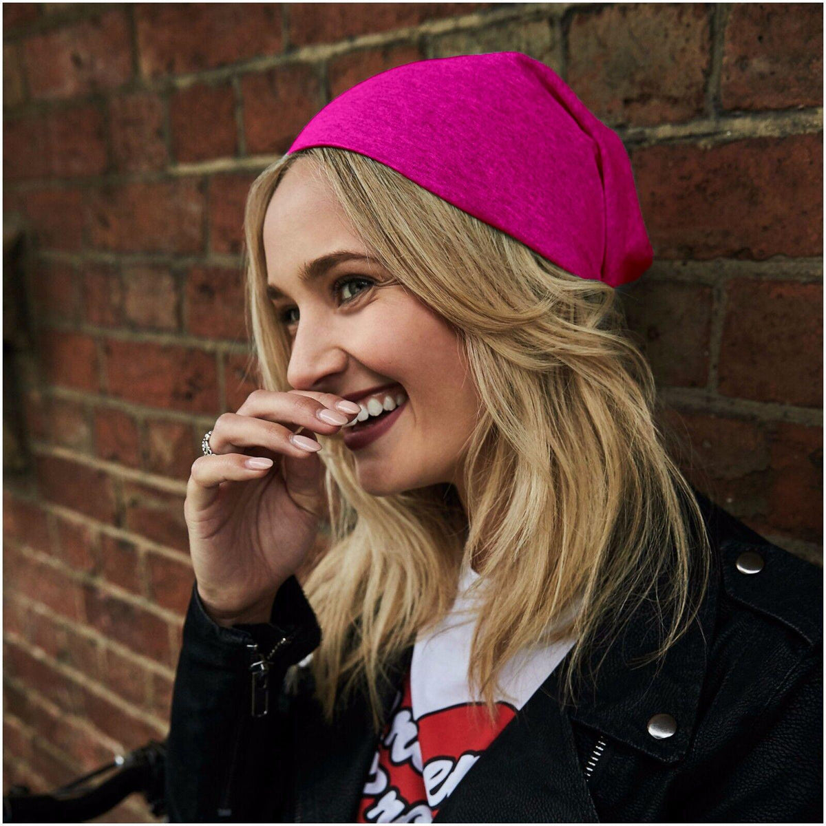 Slouchy Beanie Hats UK - Jersey Stretch Beanie Hat Soft Thin Warm Cotton Skull Cap Personal Care - Tophatter Daily Deals
