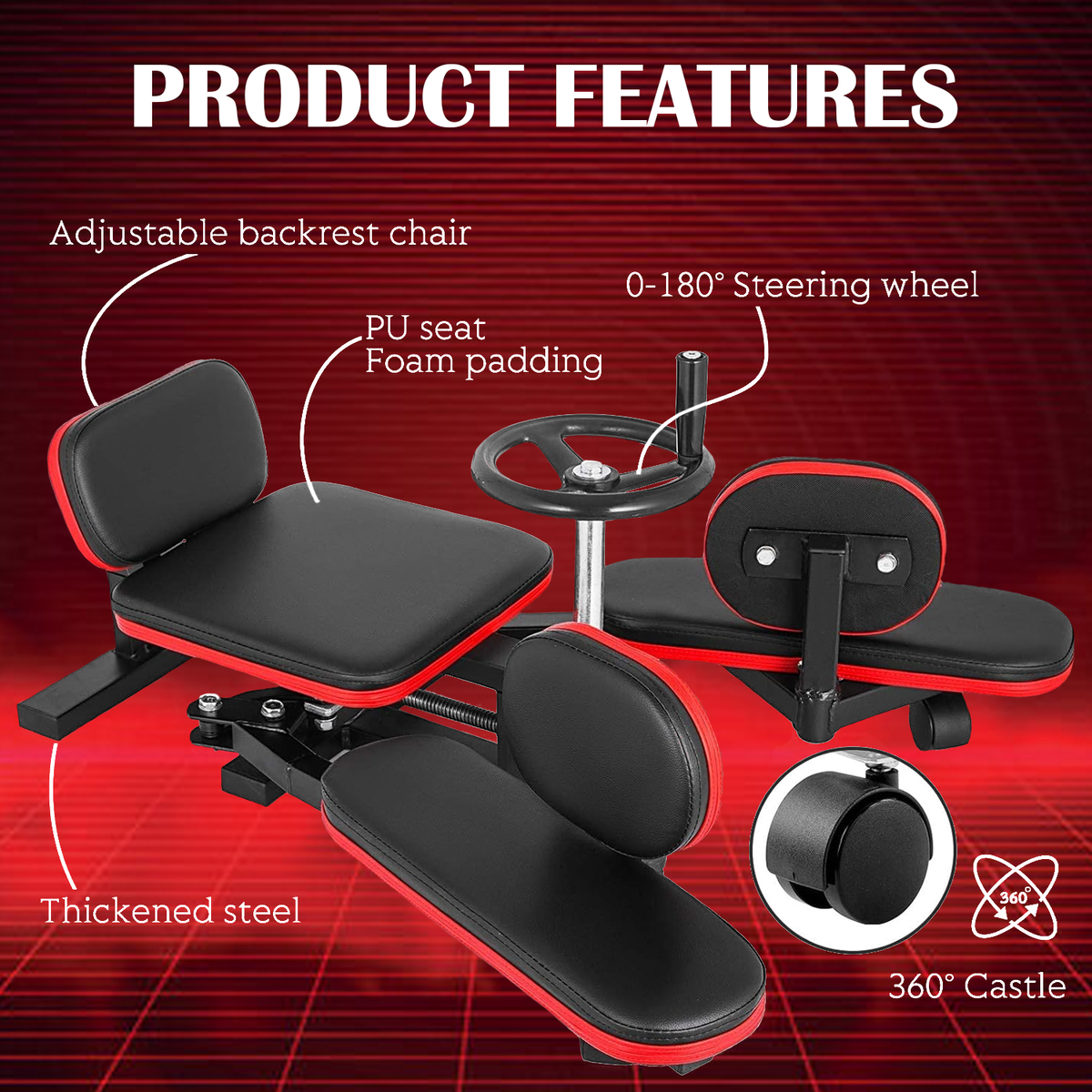 Leg Stretching Machine - Heavy Duty Trainer Leg Stretcher Machine Leg Stretcher Bar Exercise & Fitness - Tophatter Daily Deals
