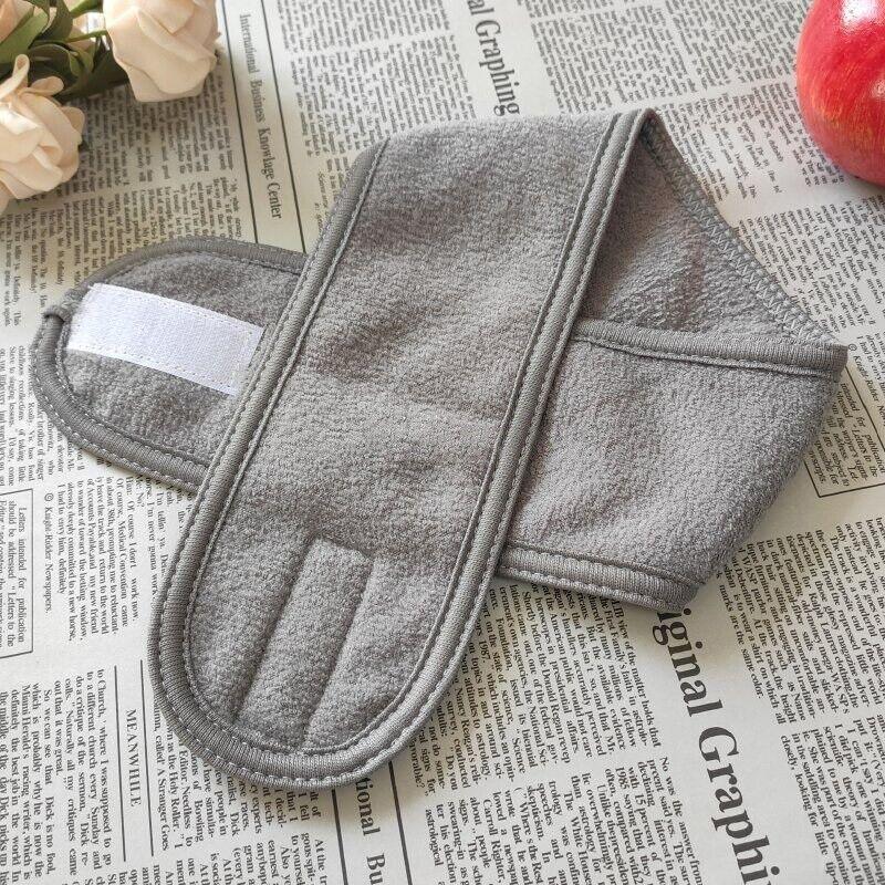 Spa Facial Headband - Make up Hair Band Terry Cloth Headband Stretch Towel for Sport Yoga Shower Grey Health & Beauty - Tophatter Daily Deals