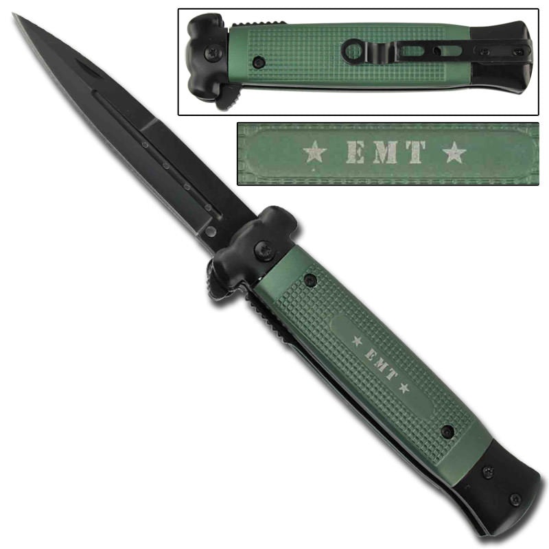 Striker Spring Assisted Knife EMT Rescue Knives Collectible Weapons - Tophatter Daily Deals