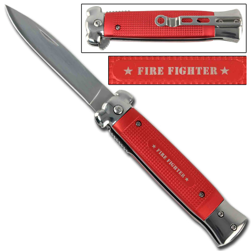 Striker Spring Assisted Knife Firefighter Rescue Knives Collectible Weapons - Tophatter Daily Deals
