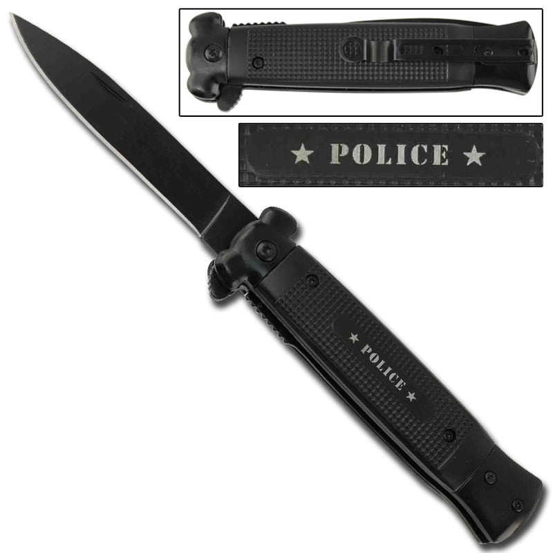 Striker Spring Assisted Knife Police Rescue Knives Collectible Weapons - Tophatter Daily Deals