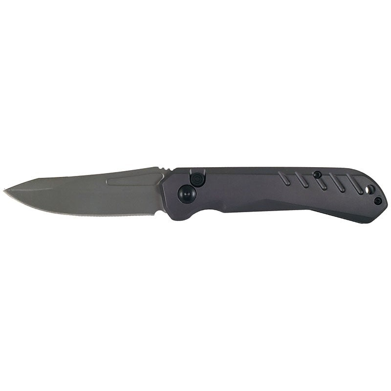 Striker Switchblade Lightweight Automatic Knife Aluminum - Asst. Grey Knife-Auto - Tophatter Daily Deals