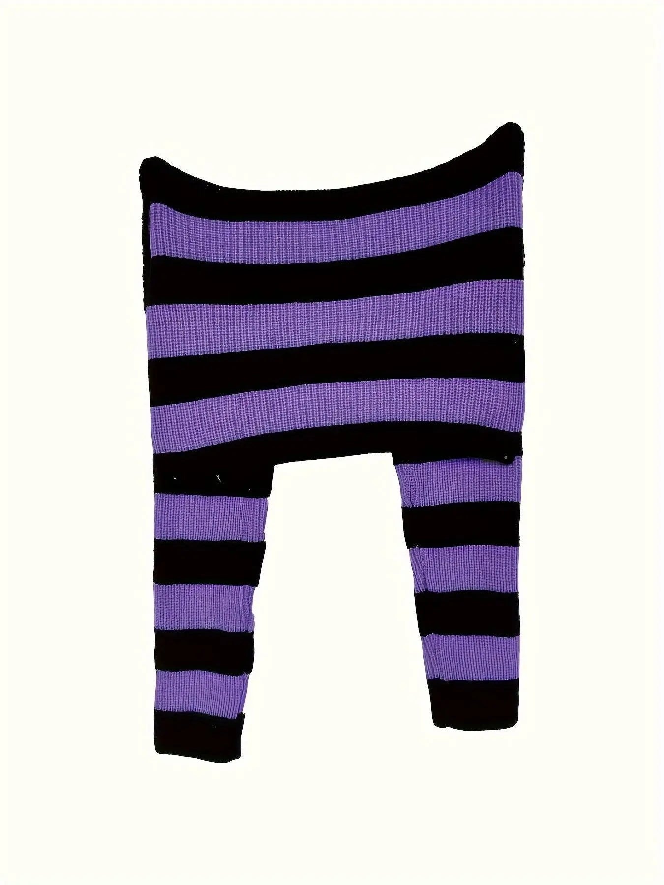 Stripe Print Boat Neck Sweater, Y2K Long Sleeve Crop Sweater For Spring & Fall, Women's Clothing - Tophatter Daily Deals