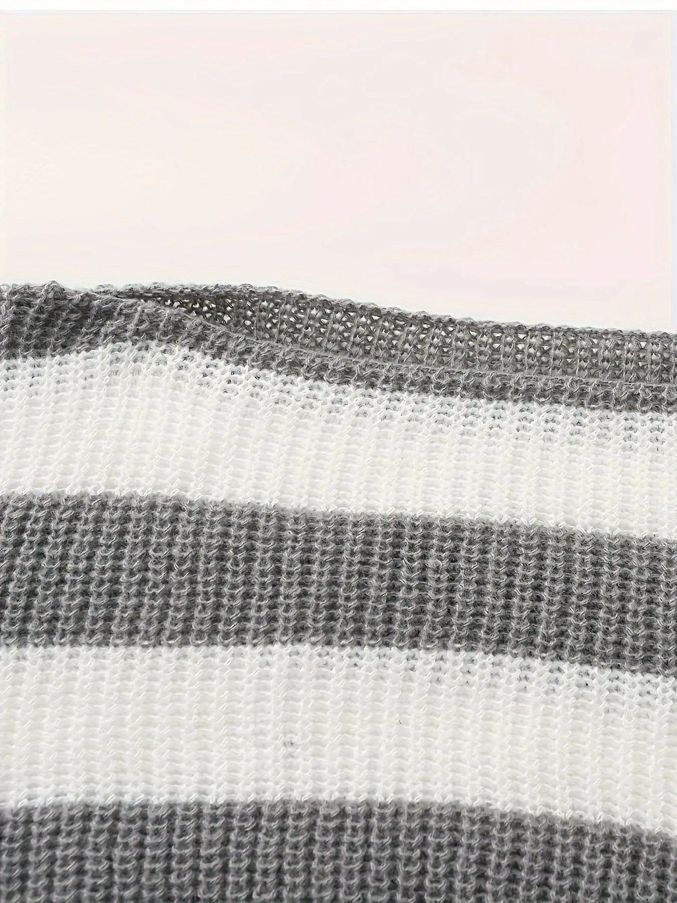 Stripe Print Boat Neck Sweater, Y2K Long Sleeve Crop Sweater For Spring & Fall, Women's Clothing - Tophatter Daily Deals