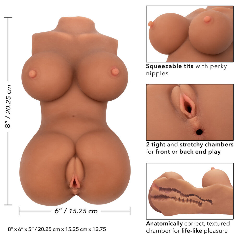 Stroke It Body Banger Male Masturbator Real Flesh Brown > Sex Toys For Men > Masturbators > Manual - Tophatter Daily Deals