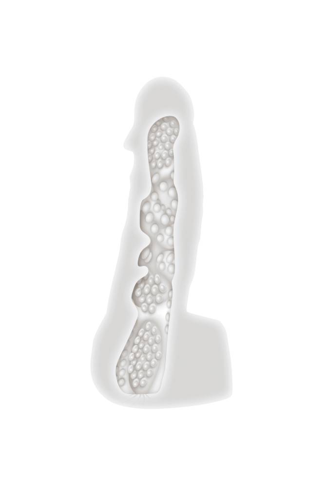 Gender X - Stroke and Poke 2-in-1 Stroker & Dildo - Clear Sex Toy - Tophatter Daily Deals
