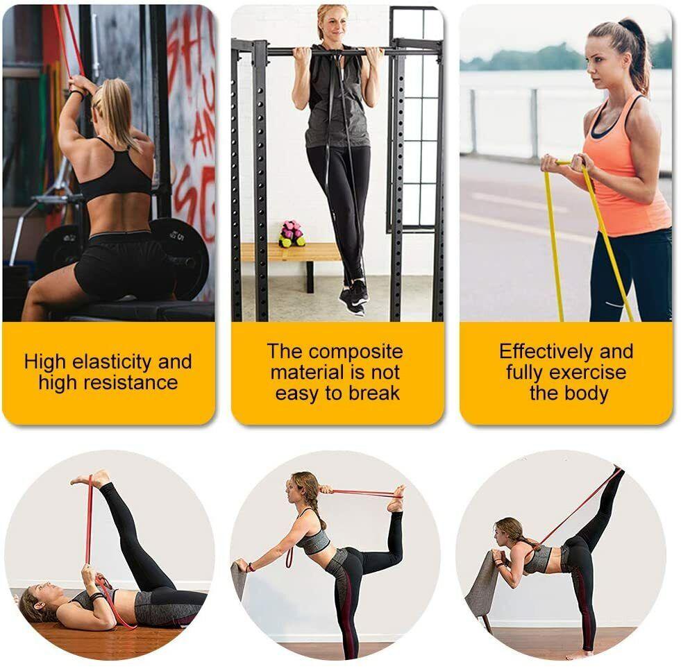 Best Resistance Bands UK - Strong Resistance Bands Assisted Pull Up Gym Abs Exercise Glutes Workout Band Exercise & Fitness - Tophatter Daily Deals