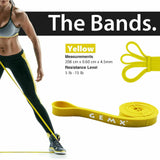 Best Resistance Bands UK - Strong Resistance Bands Assisted Pull Up Gym Abs Exercise Glutes Workout Band Yellow Exercise & Fitness - Tophatter Daily Deals