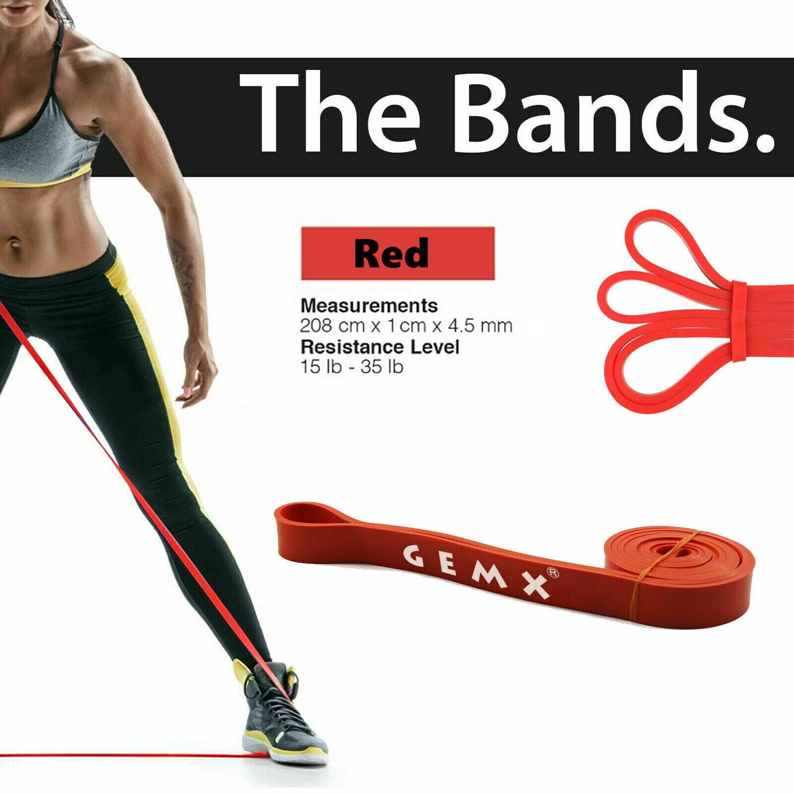 Best Resistance Bands UK - Strong Resistance Bands Assisted Pull Up Gym Abs Exercise Glutes Workout Band Red Exercise & Fitness - Tophatter Daily Deals