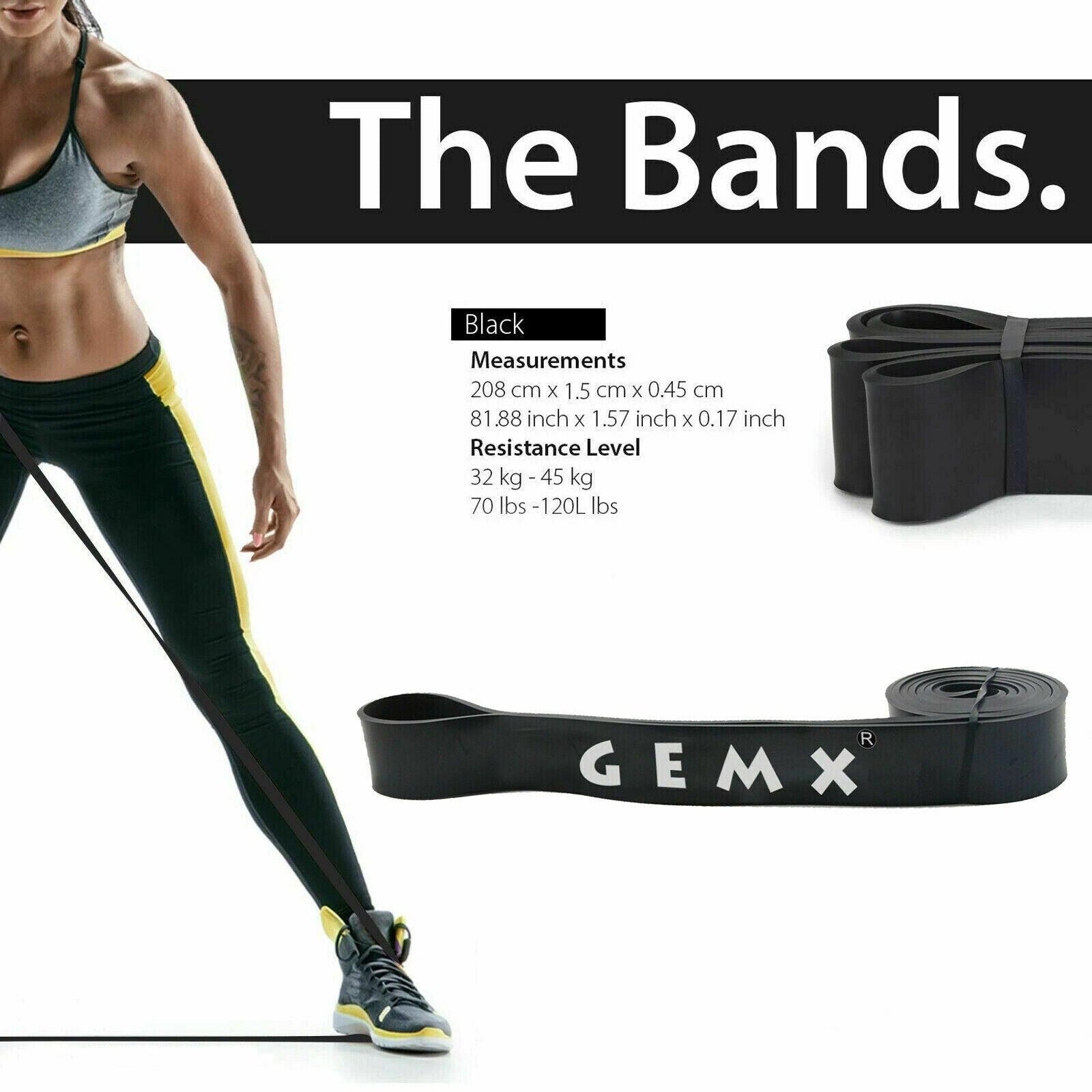 Best Resistance Bands UK - Strong Resistance Bands Assisted Pull Up Gym Abs Exercise Glutes Workout Band Black Exercise & Fitness - Tophatter Daily Deals