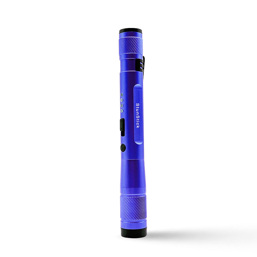 Blue StunStick Concealed Carry Multi-Functional Heavy Duty Stun Gun Flashlight - TOPHATTER'S ARMORY DEALS Collectible Weapons - Tophatter Daily Deals