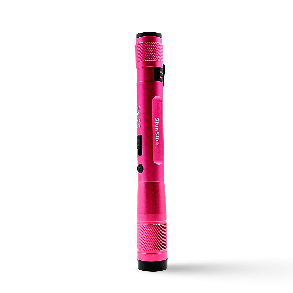 Pink StunStick Concealed Carry Multi-Functional Heavy Duty Stun Gun Flashlight - TOPHATTER'S ARMORY DEALS Collectible Weapons - Tophatter Daily Deals