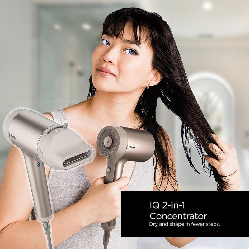 Ion Hair Dryer - Style iQ 1600W Ionic Hair Dryer 3 Styling Tools Stone Personal Care - Tophatter Daily Deals