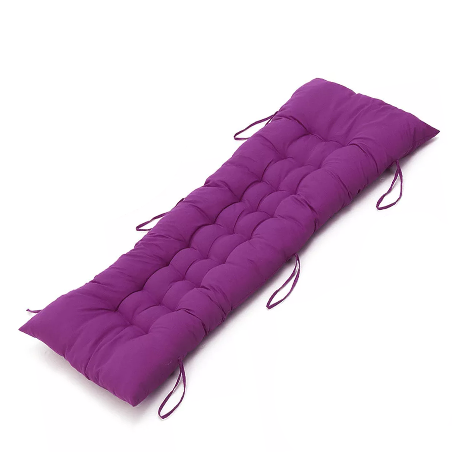 Garden Bench Cushion – Indoor & Outdoor Waterproof Padded Seat Pad for 2 or 3 Seater Benches Purple Cushion Pation - Tophatter Daily Deals