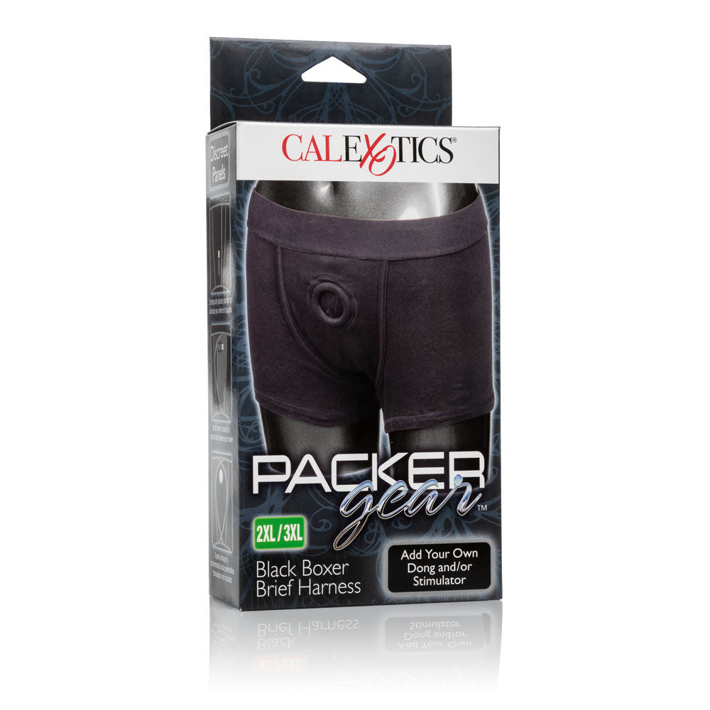 Packer Gear Black Boxer Brief Harness – Comfortable Masculine Cut Brief Harness > Gender > Bodywear - Tophatter Daily Deals