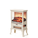 Suburbs TS17Q Electric Fireplace Stove Heater Ivory Household Appliances - Tophatter Daily Deals