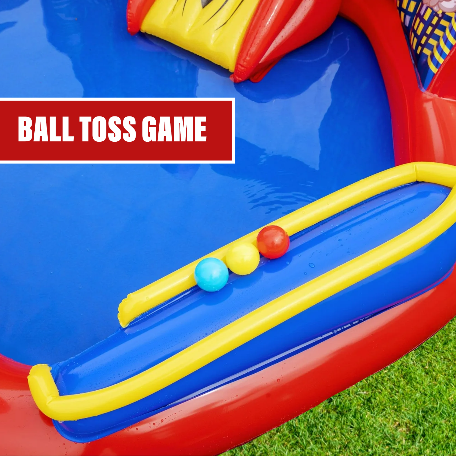 Paddle Pool with Slide – Outdoor Giant Spiderman Water Play Set for Toddlers & Children Outdoor Recreation - Tophatter Daily Deals