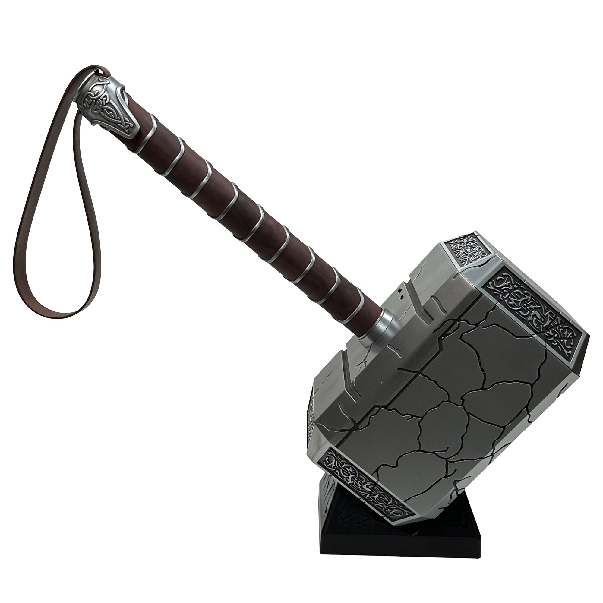 Summon the Thunder Lighted Thor Mjolnir Replica with Stand novelty items - Tophatter Daily Deals