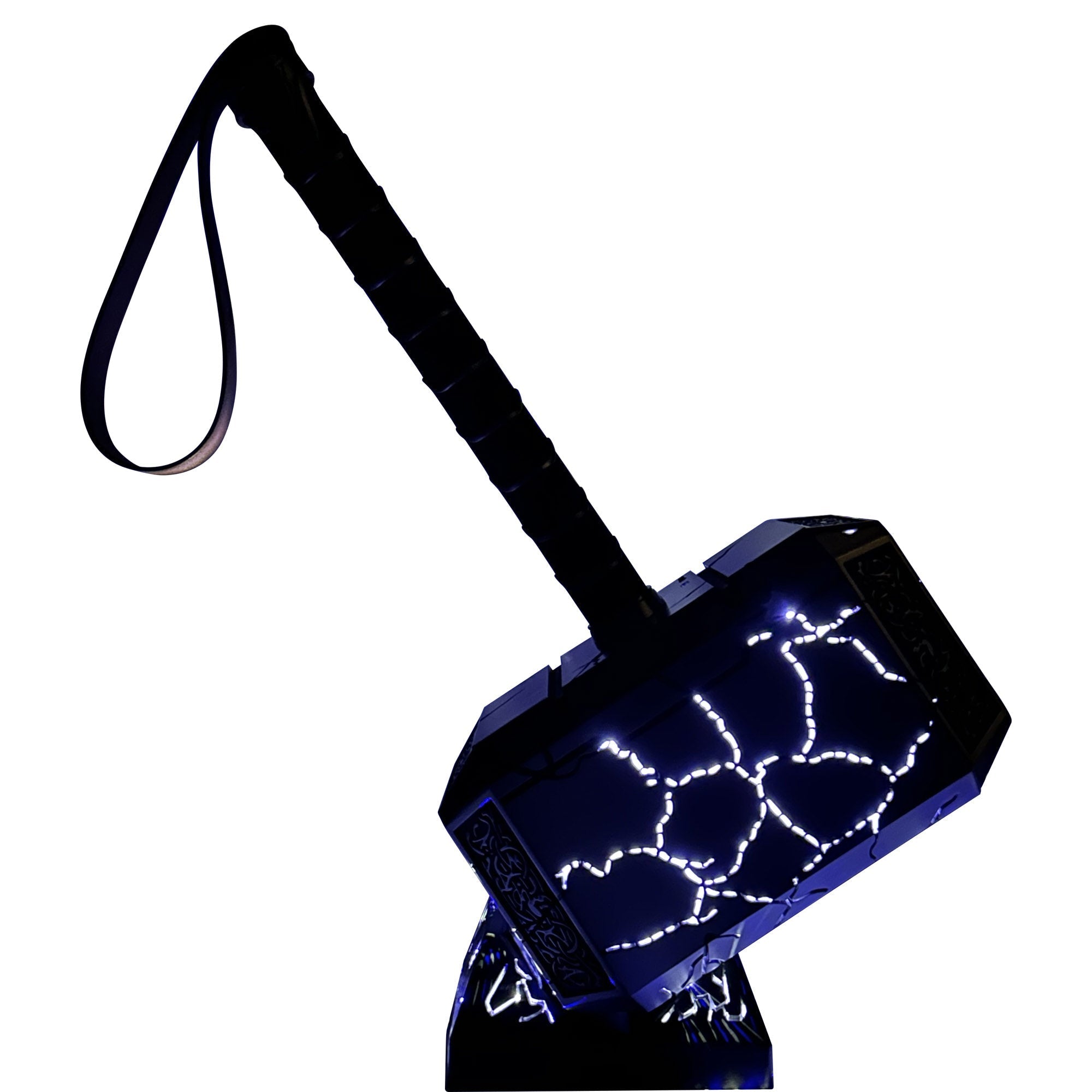 Summon the Thunder Lighted Thor Mjolnir Replica with Stand novelty items - Tophatter Daily Deals