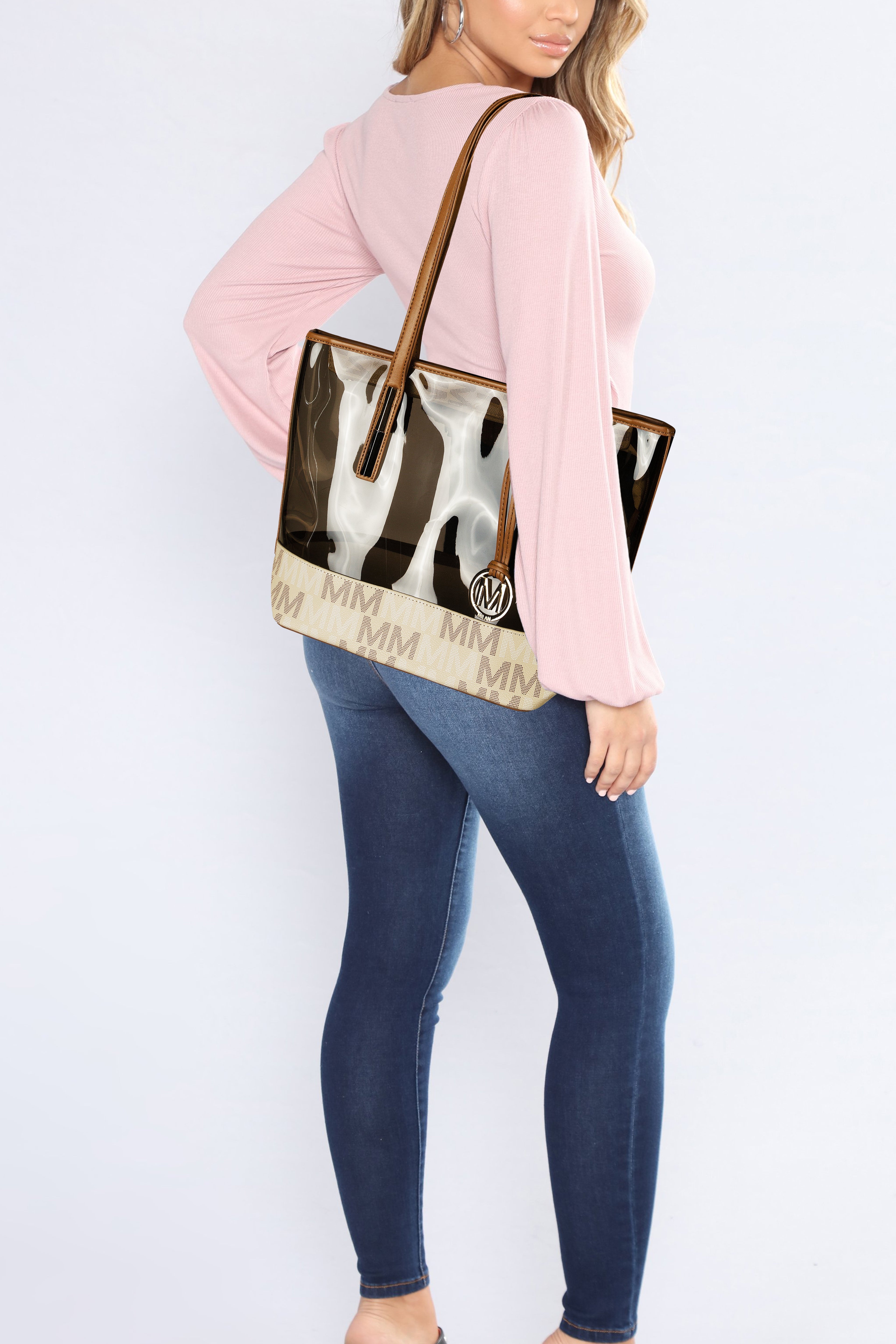 MKF Collection Women's Tayla Signature Tote Bag And Mini Tote Set Bags - Tophatter Daily Deals