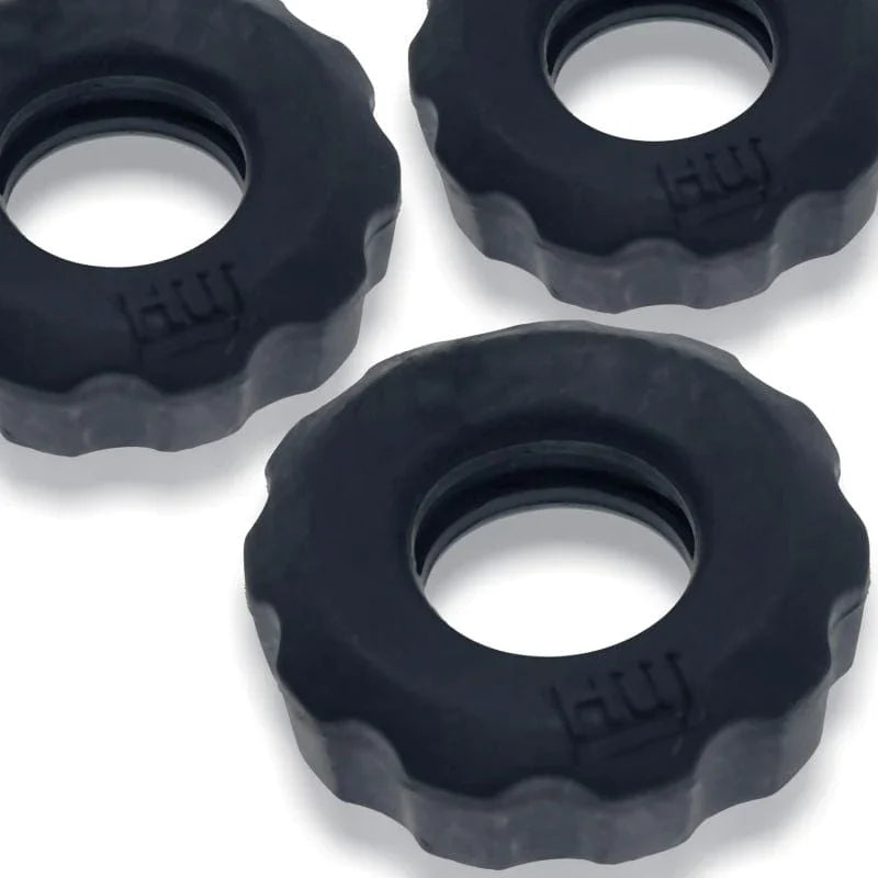 Super Hunkyjunk 3 Piece Cockrings Tar Ice for Enhanced Bulge and Firmness > Cock Ring > Sets - Tophatter Daily Deals