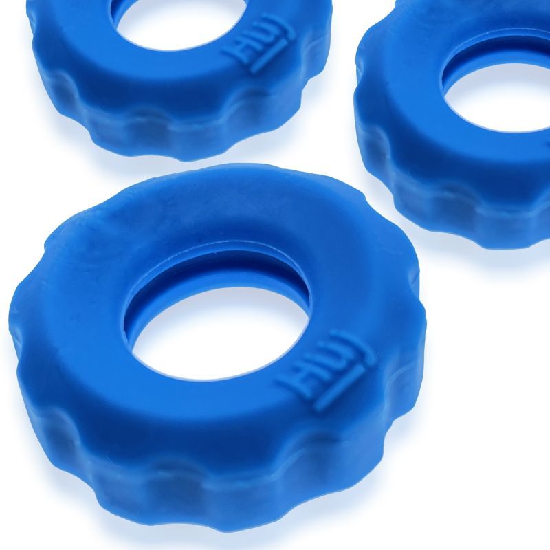 Super Hunkyjunk 3 Piece Cockrings Teal Ice > Cock Ring > Sets - Tophatter Daily Deals