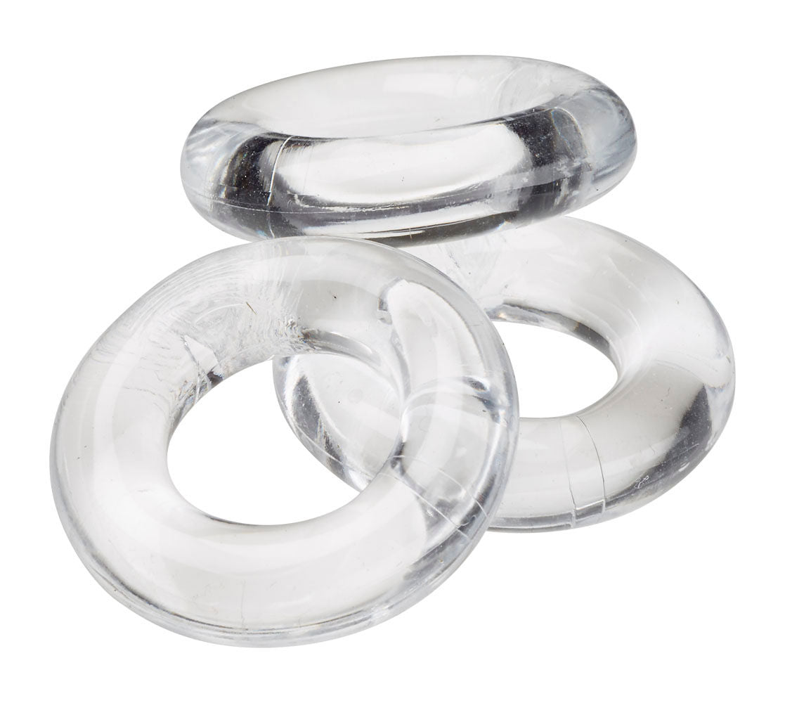 Super Stretch Clear Cockring Combo Set for Longer Performance > Cock Ring > Sets - Tophatter Daily Deals
