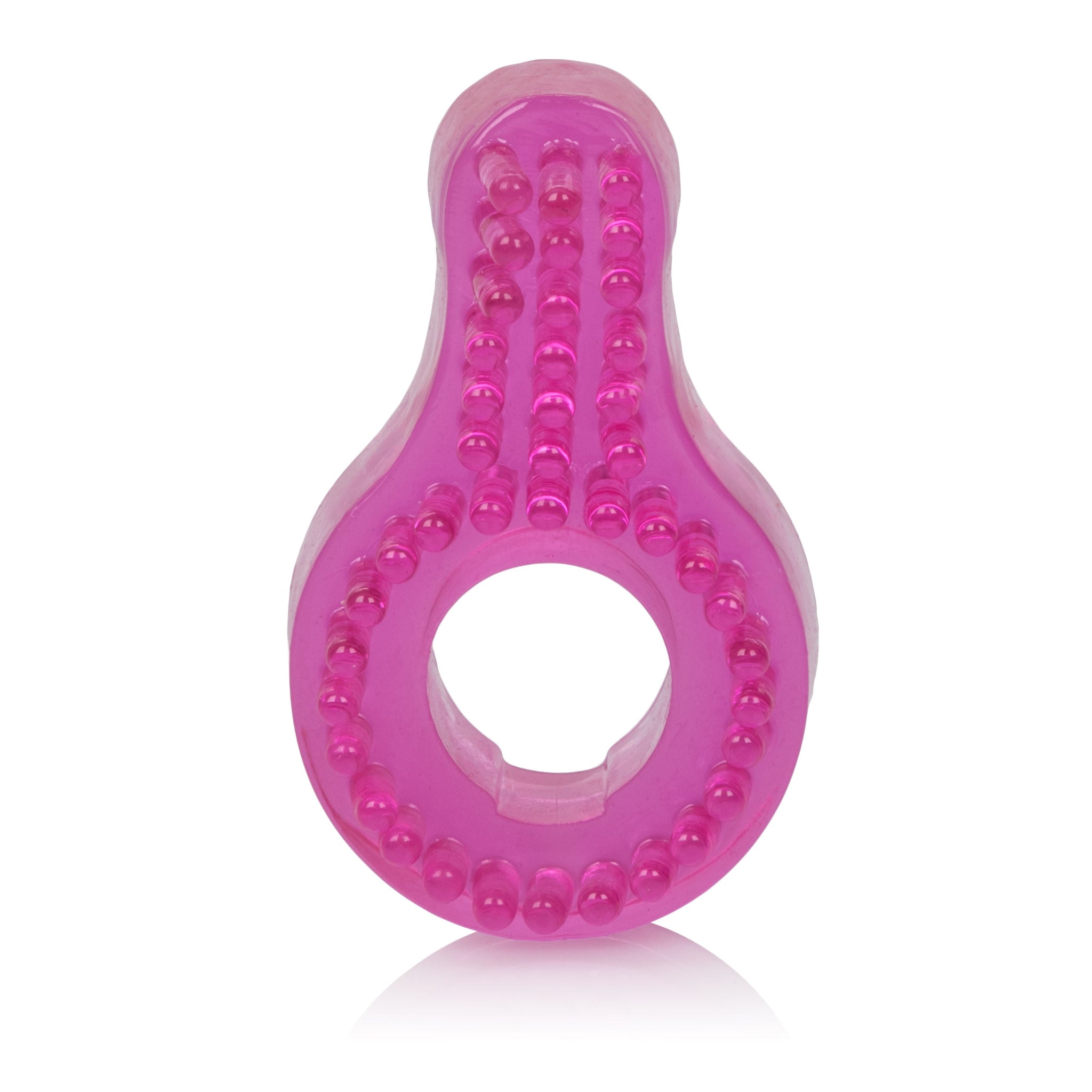 Super Stretch Pink Enhancer Ring With Tickler > Cock Ring > Single - Tophatter Daily Deals
