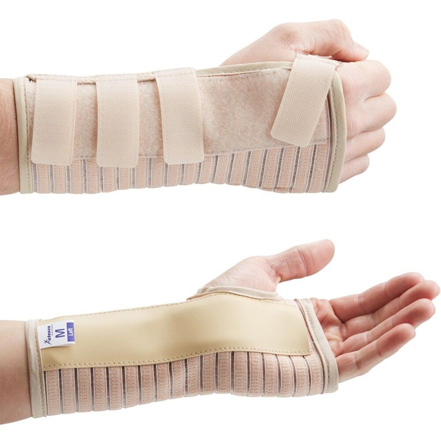 Boots Wrist Brace - Breathable Wrist Support Splint for Sprain Injury Carpal Tunnel Pain Beige Exercise & Fitness - Tophatter Daily Deals