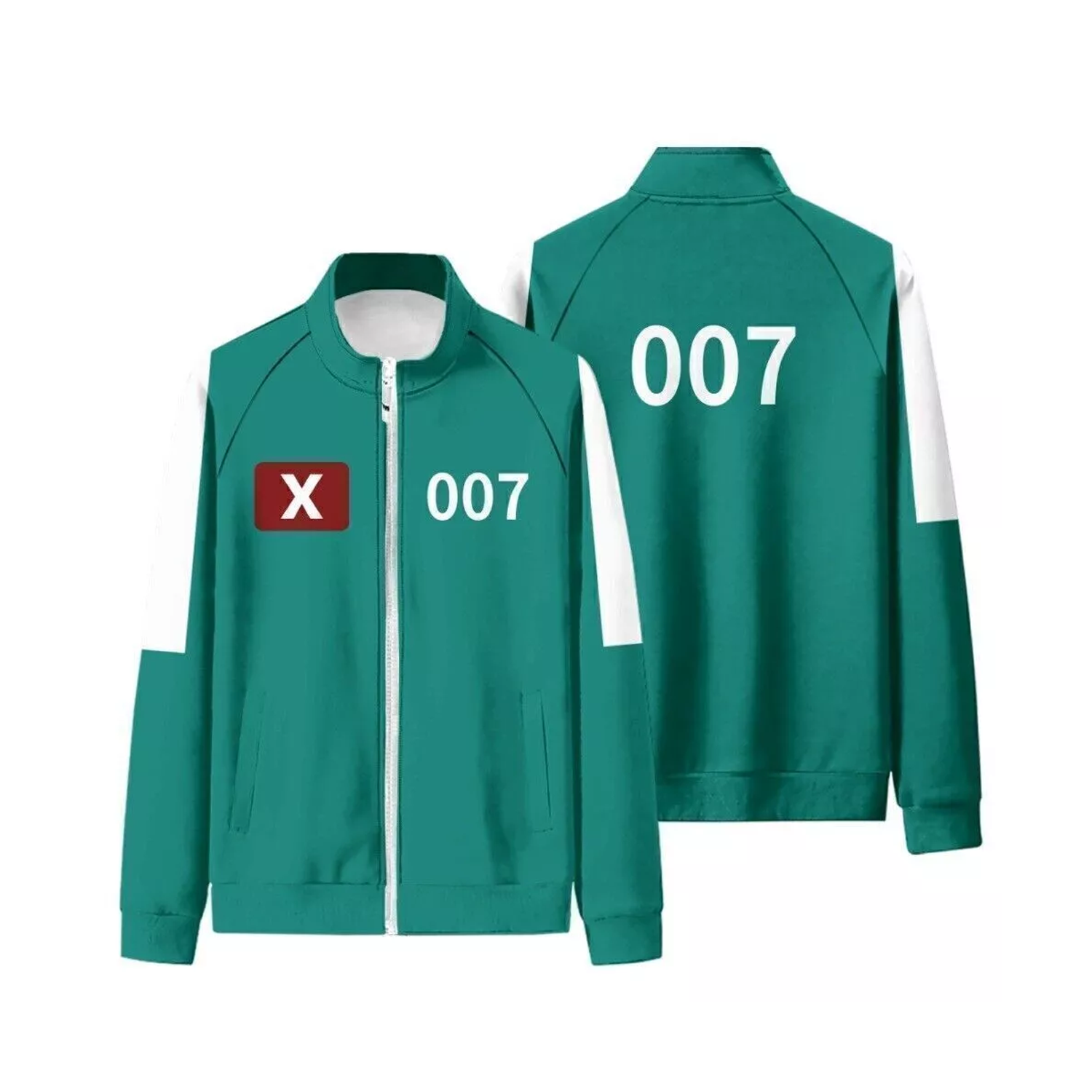 Squid Game Tracksuit – Green Player Uniform Costume for Cosplay, Halloween & Parties Squid Game Tracksuit - Tophatter Daily Deals