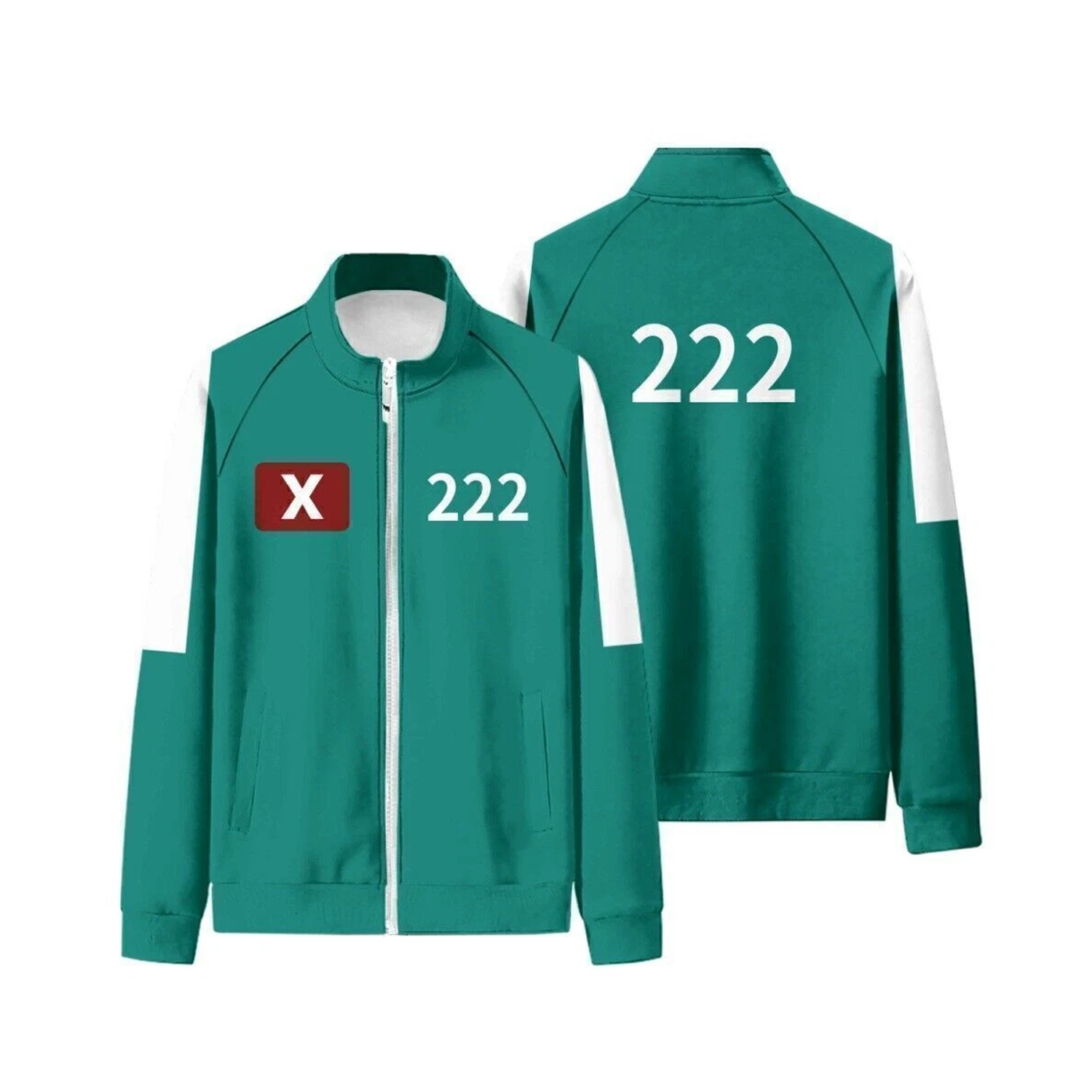 Squid Game Tracksuit – Green Player Uniform Costume for Cosplay, Halloween & Parties Squid Game Tracksuit - Tophatter Daily Deals